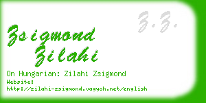 zsigmond zilahi business card